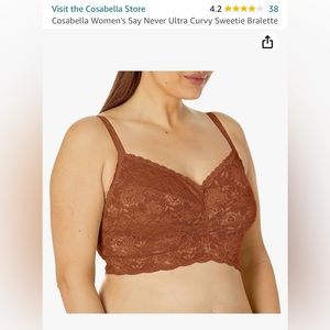 Cosabella wireless bralette for large bust but small band